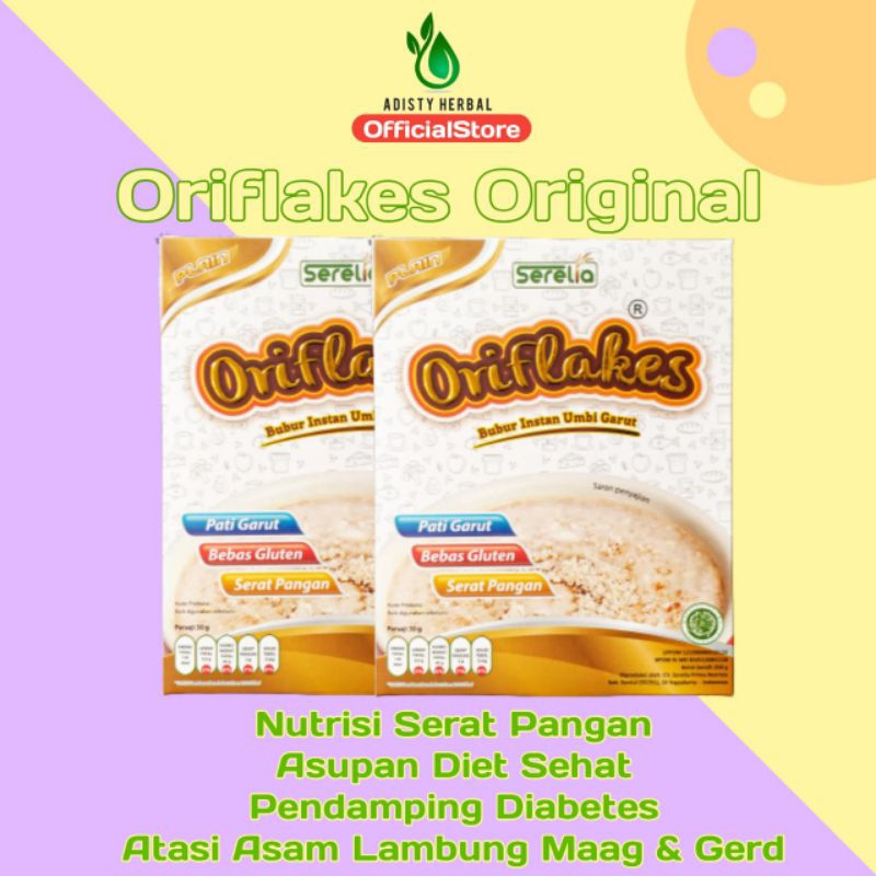 

Oriflakes Sereal Asam Lambung Maag ORIGINAL Umbi Garut