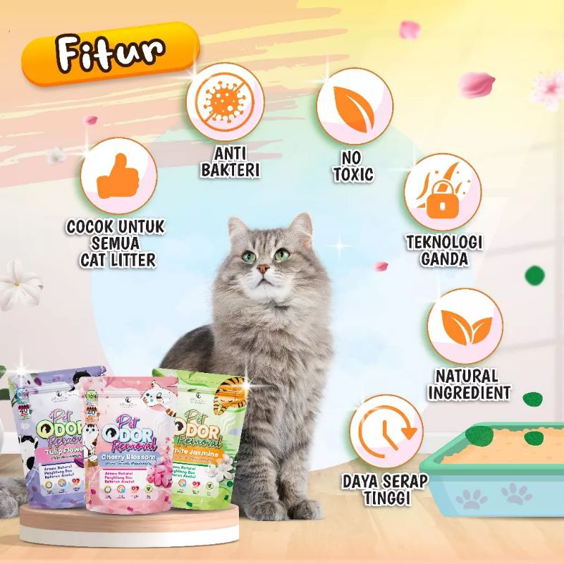 Olive Care Pet Odor Removal Penghilang Bau Kotoran Kucing Dan Anjing Pada Pasir Cat Litter