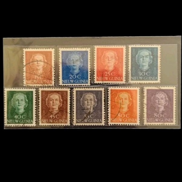 

Perangko Set Seri Belanda New Guinea Ratu Juliana 1952 Langka