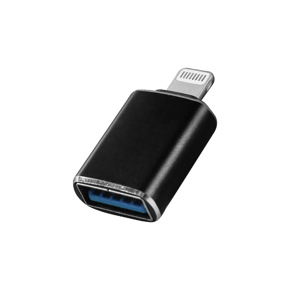 Lightning to USB Female OTG Adapter - NO14 - Black