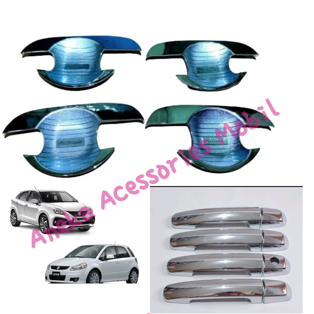 PAKET Outer dan Handle Suzuki Baleno SX4 Crhome