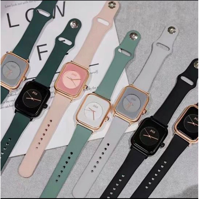 Jam Tangan Wanita Fashion Analog Hush Puppies Strap Rubber