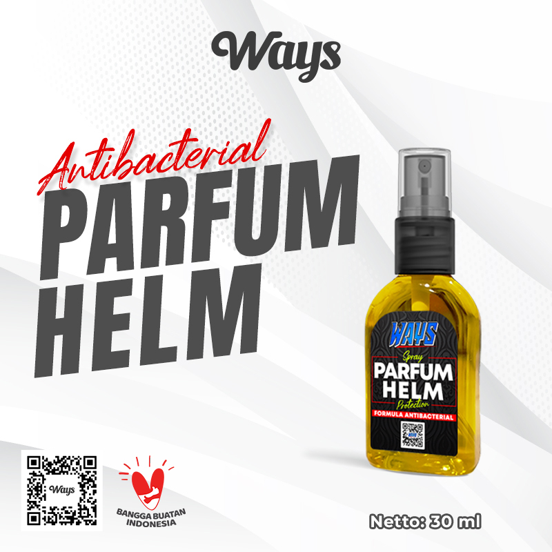 WAYS Pembersih Pengkilap Helm Body Visor Kaca - Parfum Pewangi Helmet Cross Full Half Face Motor