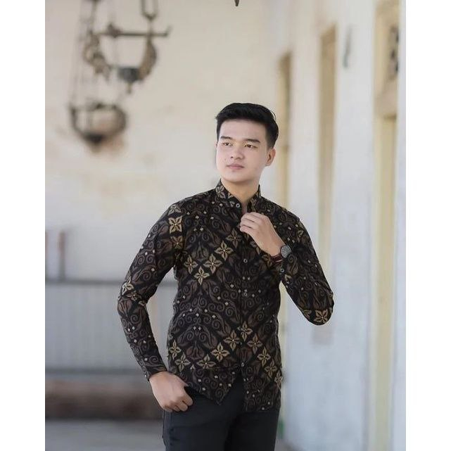 VIRAL Baju Kemeja Batik Pria Dewasa Murah Lengan Panjang Modern Kondangan Mewah Premium Bisa SEragam FYP