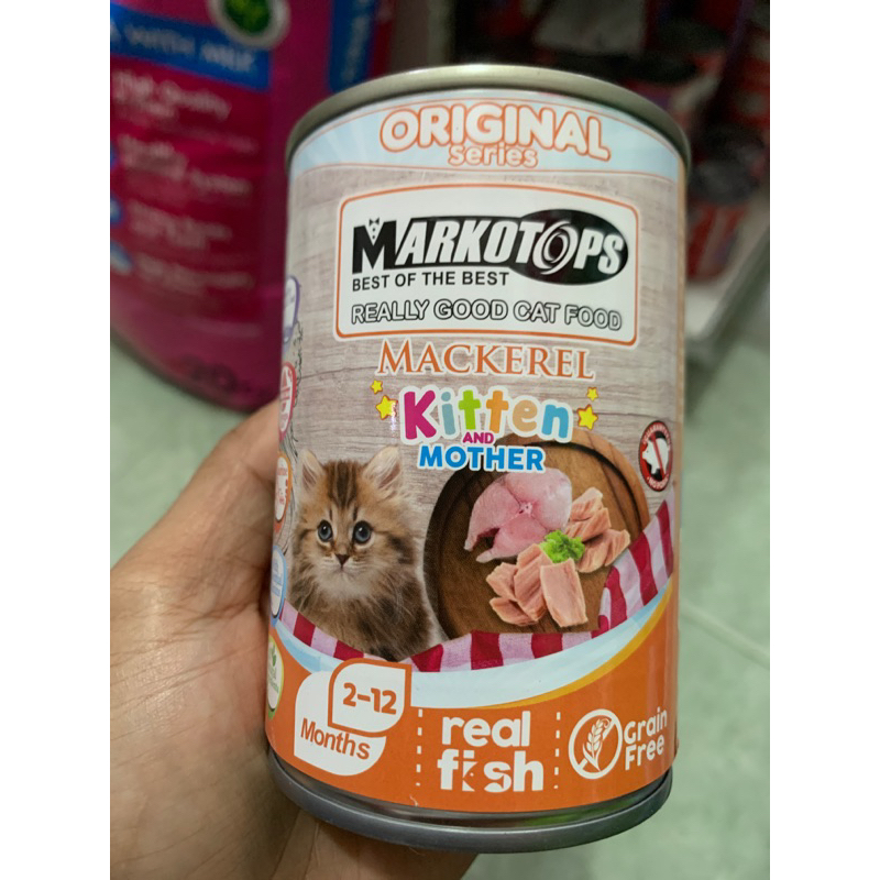 Makanan Basah Kucing Markotop Kitten 400g- mackarel kitten
