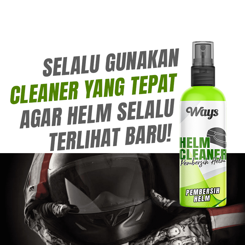 WAYS Helm Cleaner - Pembersih Pengkilap Helm Body Visor Kaca Helmet Motor Cross Full Half Face