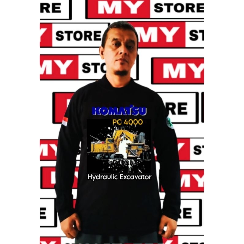 Baju kaos excavator Komatsu pc4000
