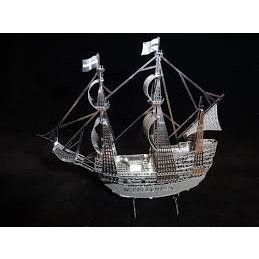 Puzzle 3D Metal Kapal MayFlower Ship - Miniatur Kapal Laut - Metal Pazel