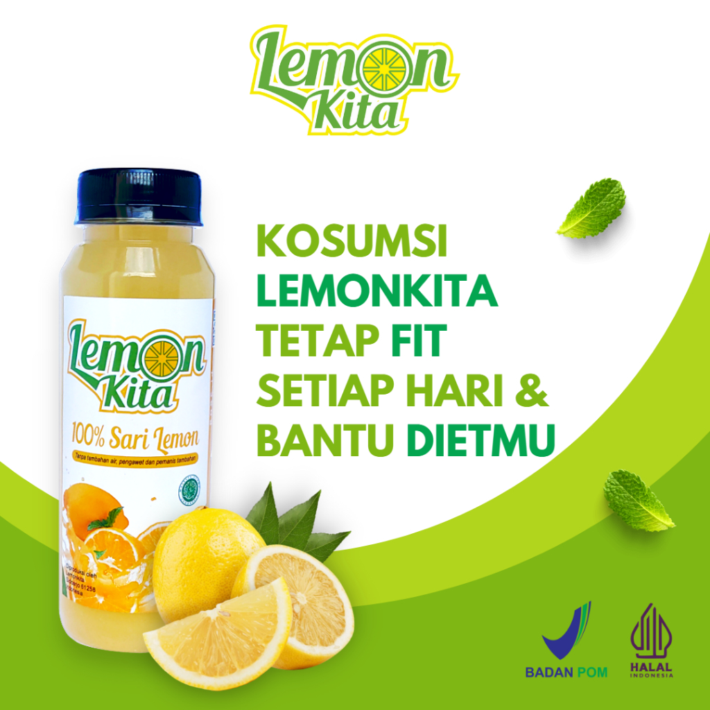 

Lemonkita Sari Lemon Murni Kaya Vitamin C dan Anti Oksidan