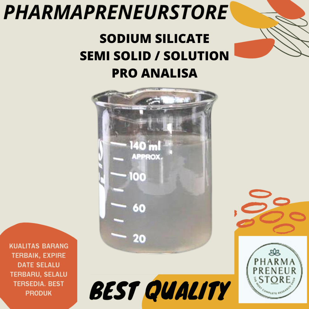 SODIUM SILICATE / NATRIUM SILIKAT PRO ANALISA 50 DAN 100 GRAM MERCK BEST QUALITY