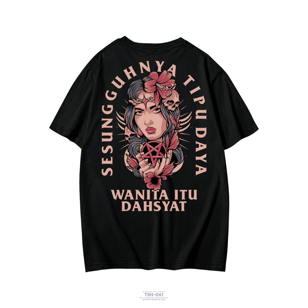 KAOS SATANIC SESUNGGUHNYA TIPU DAYA WANITA ITU DAHSYAT VOL3 KAOS PAKAIAN PRIA TERBARU