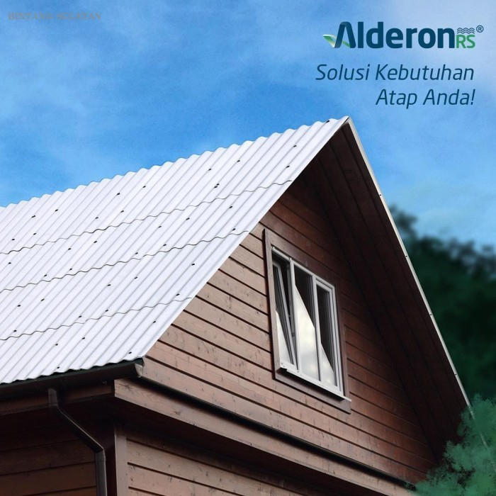 Alderon 83 830 R830 RS830 DOUBLE LAYER Atap UPVC ROOFING Kanopi Canopi