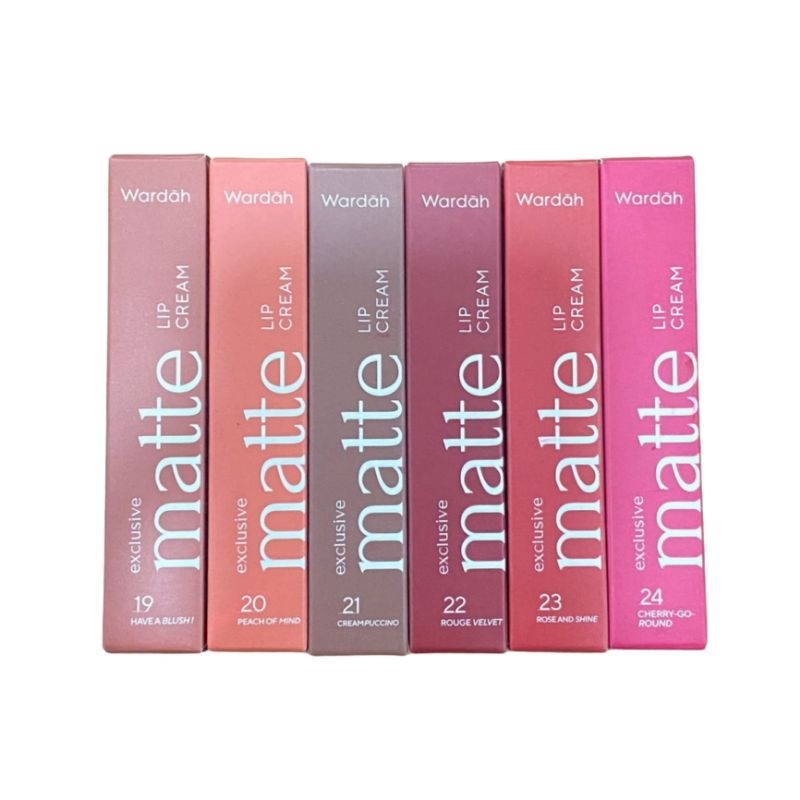 WARDAH Exclusive Matte Lip Cream (New Pacaging ) 4g