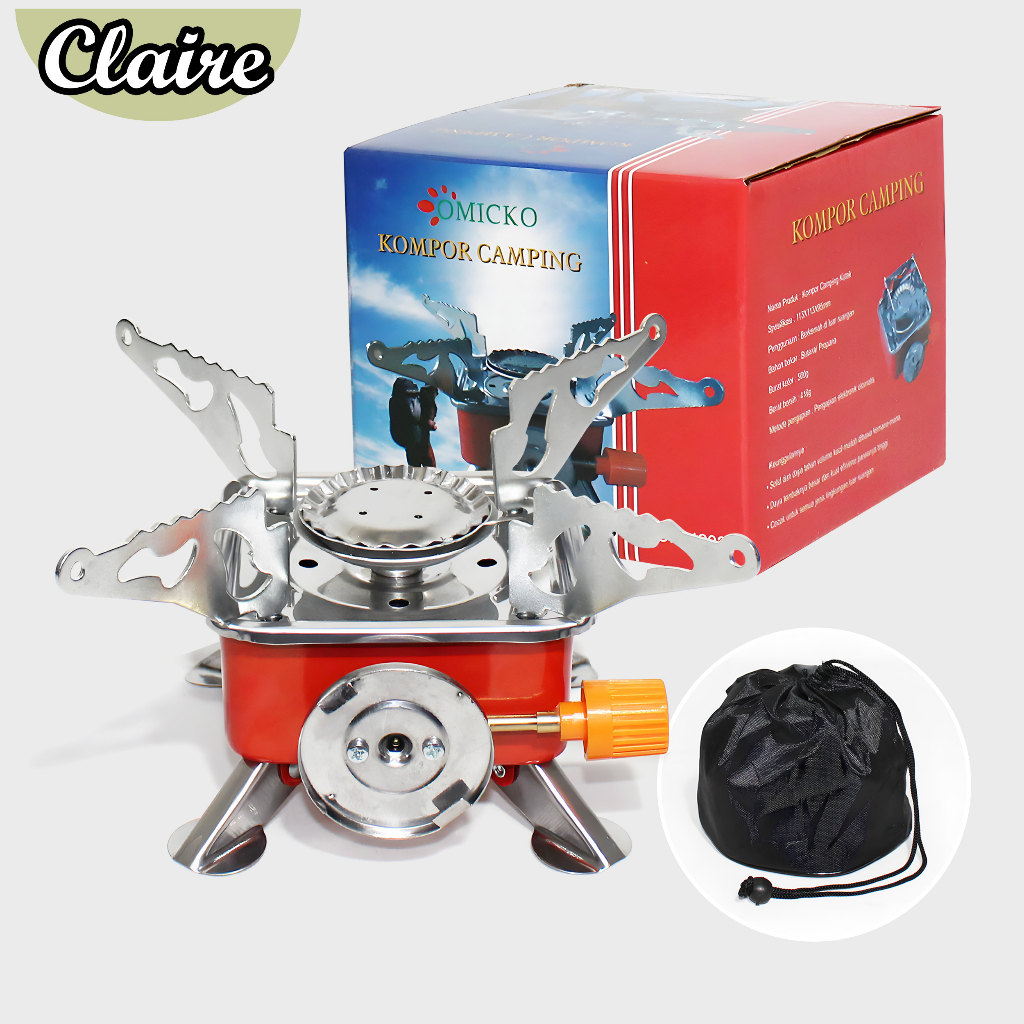 Kompor Camping Kotak Mini Portable Gas Stove