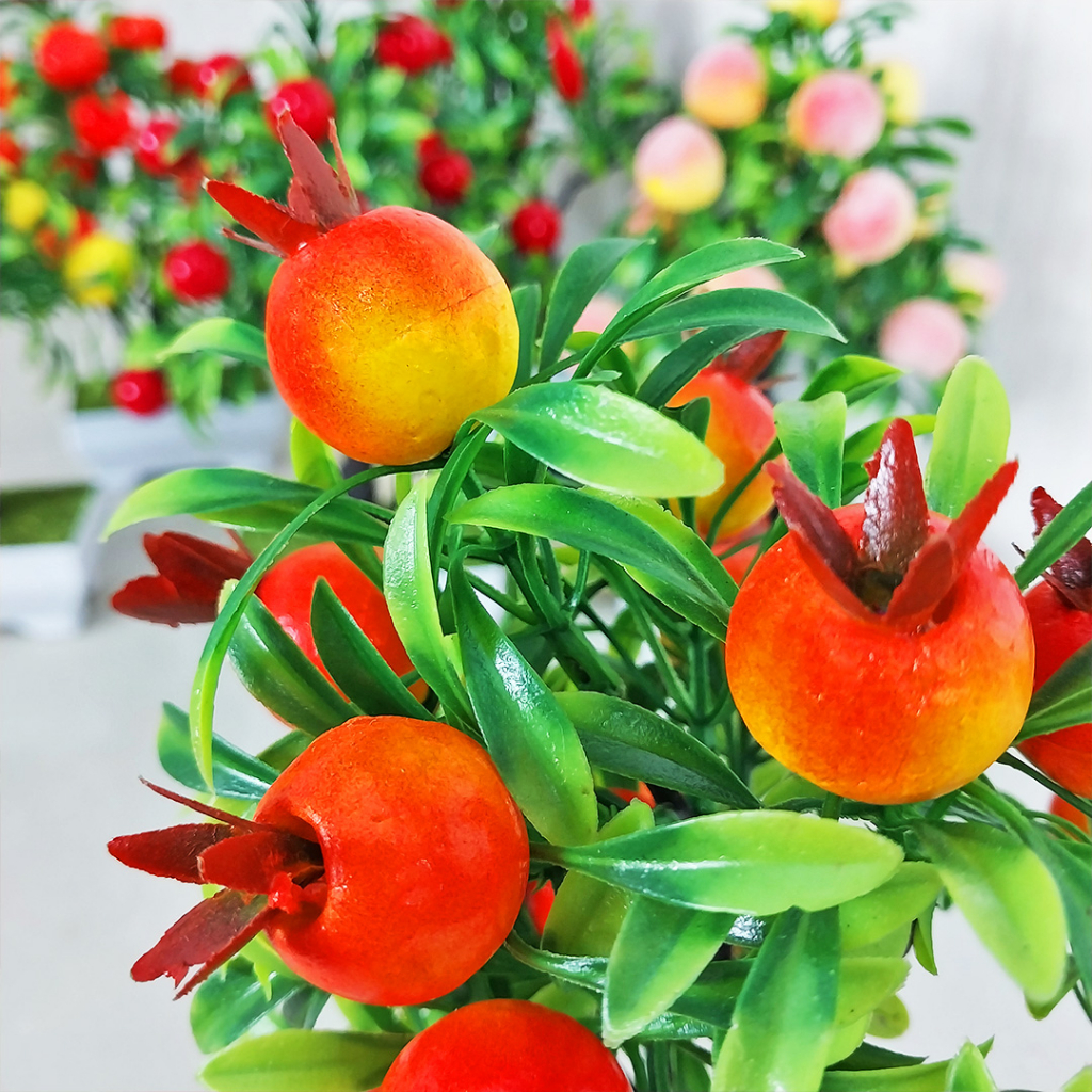 Tanaman Pohon Buah Bonsai Hias Plastik Imitasi Tanaman Artifical Plants Hiasan Dekorasi Rumah Ruangan Azgalery PBP11