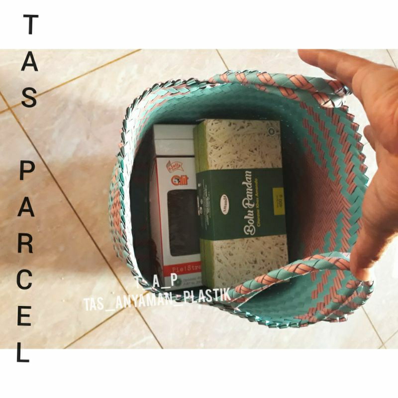 Tas Anyaman  Plastik Lurik Belanja Anyaman Tas Berkatan Hajatan Souvenir Parcel READY STOK