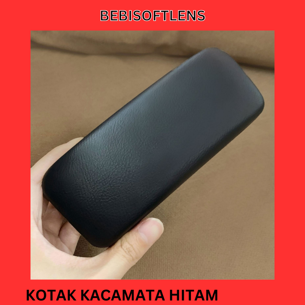 kotak kacamata Sunglass/ Kotak Kacamata wadah Besar Tempat Penyimpanan Kacamata Black / BB