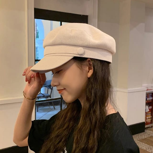 Topi Wanita Baret Fashion Korea Beret Retro Visor Cap Perempuan Paris Model Terbaru Artis Hits G4