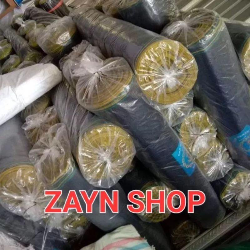 Jaring waring hitam peroll ukuran 1,2x100 meter / jaring pagar ayam / jaring ikan / jaring pagar keb