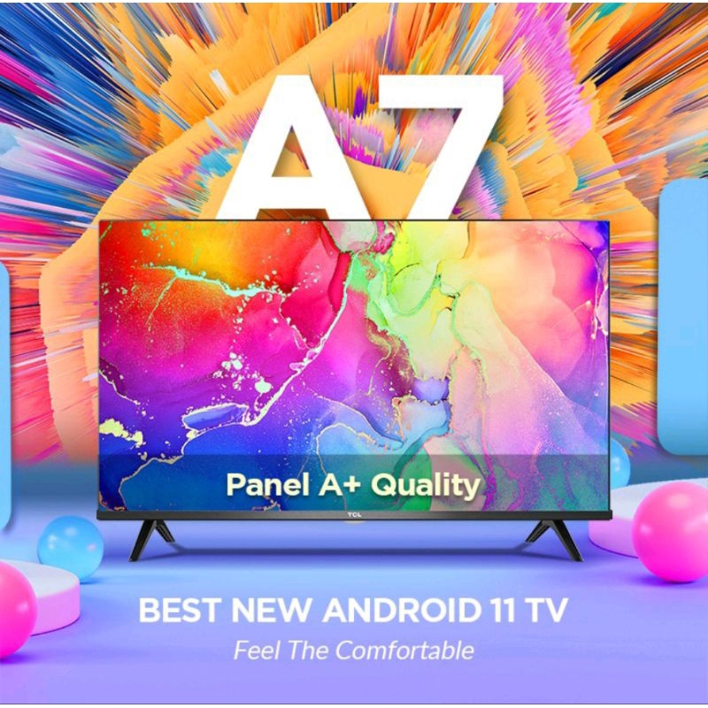 PROMOLED TV TCL 32INCH A7 SMART ANDROID YOUTUBE NETFLIX/WIFI