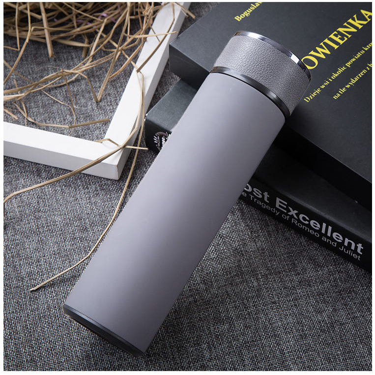 TERMOS MOTIF KULIT SAKURA DOFF KARET MOTIF KULIT  Vacuum Flask 500ml/ bahan stainless steel 304 Tumbler Panas Dingin