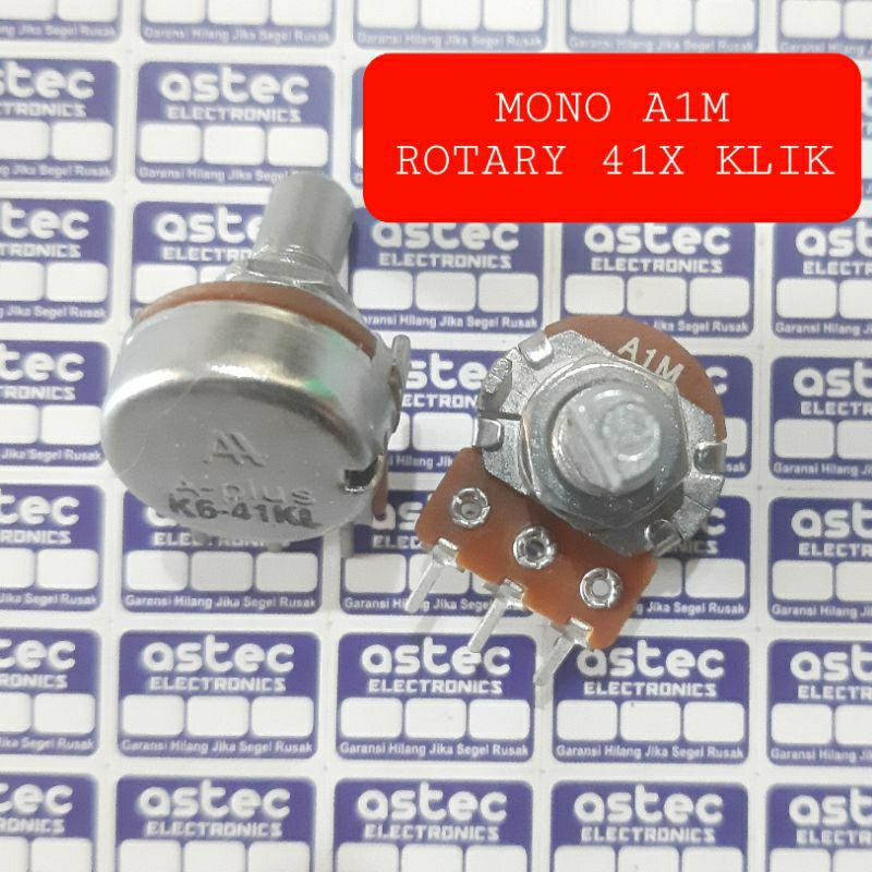 Potensio Mono Rotary A1M Shaft-D Setengah Lingkaran