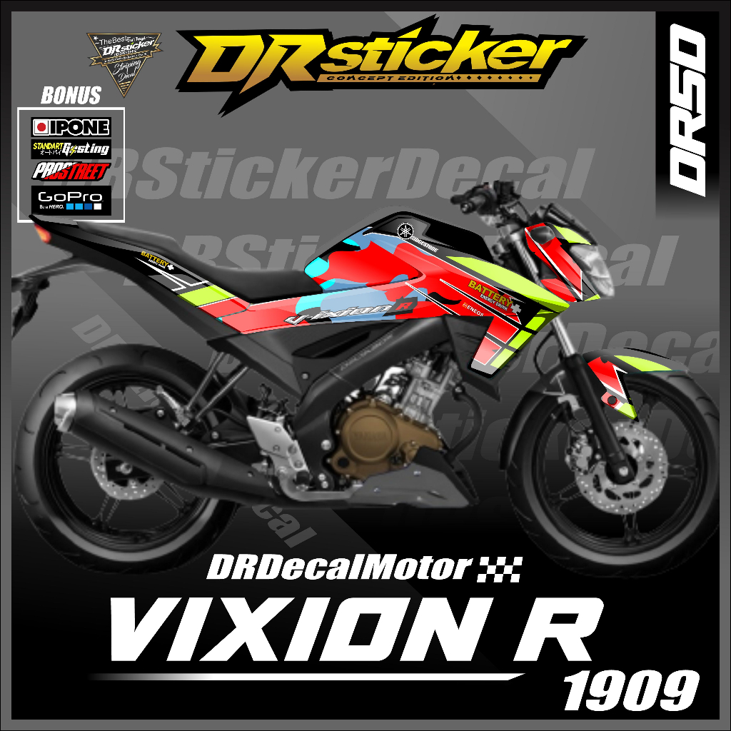 Decal Vixion R New FullBody Stiker Vixion R Full Body dekal Vixion R Variasi Full Body Decal Hologra