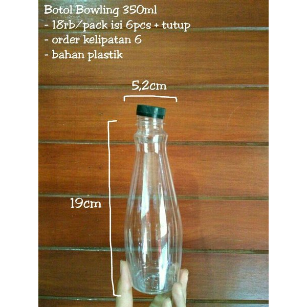 BOTOL PLASTIK BOWLING 350ml TEBAL&MURAH