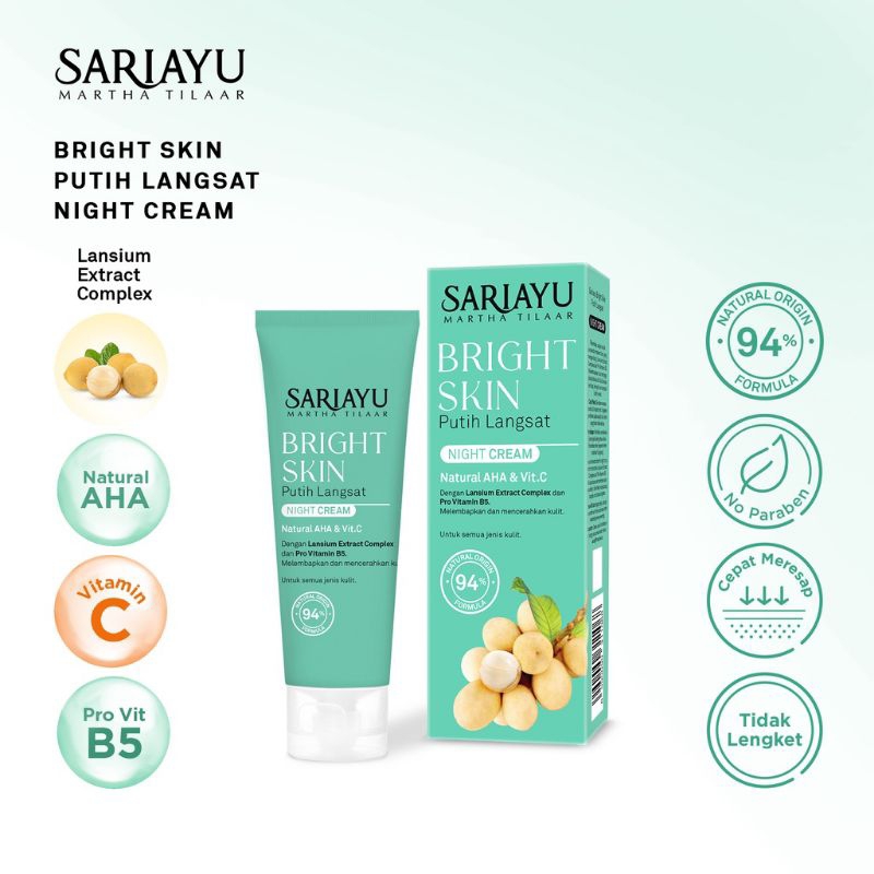 Sariayu Putih Langsat Night Cream