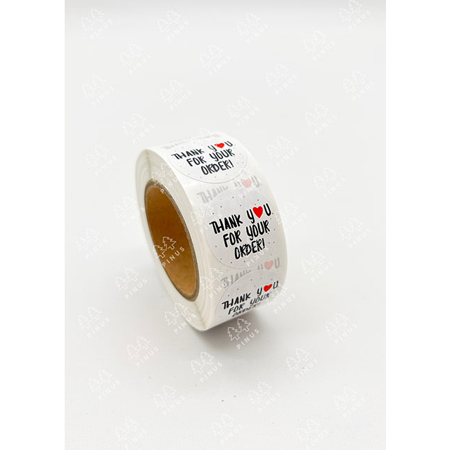 

500 PCS / 1 ROLL STIKER TERIMA KASIH / STICKER THANK YOU