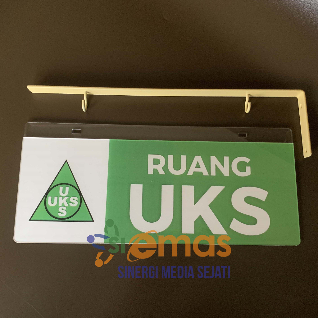 

Papan Akrilik Tanda Ruang UKS | Papan Gantung Tanda Ruang | Papan Gantung Nama UKS