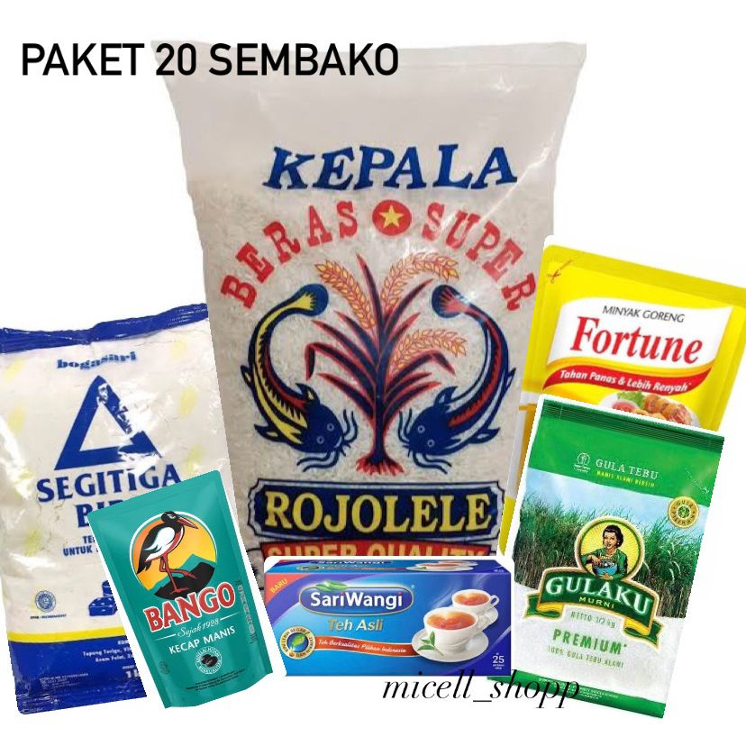 PAKET 20 PAKET SEMBAKO SUPER MURAH