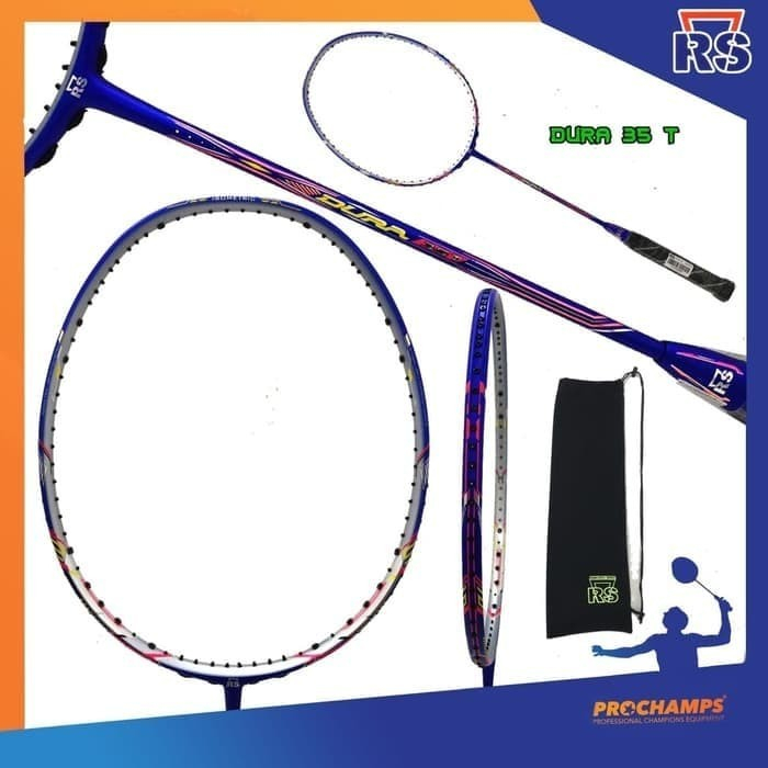 RAKET BADMINTON RS DURA 35 T & DURA 35 T PLUS ORIGINAL 35 LBS