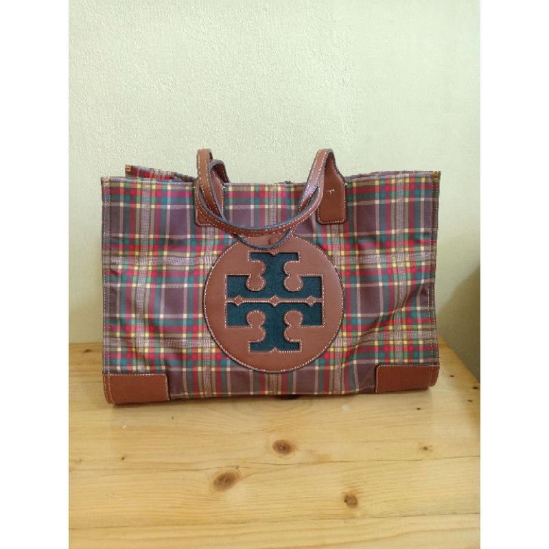 tas tory burch nilon tote bag preloved