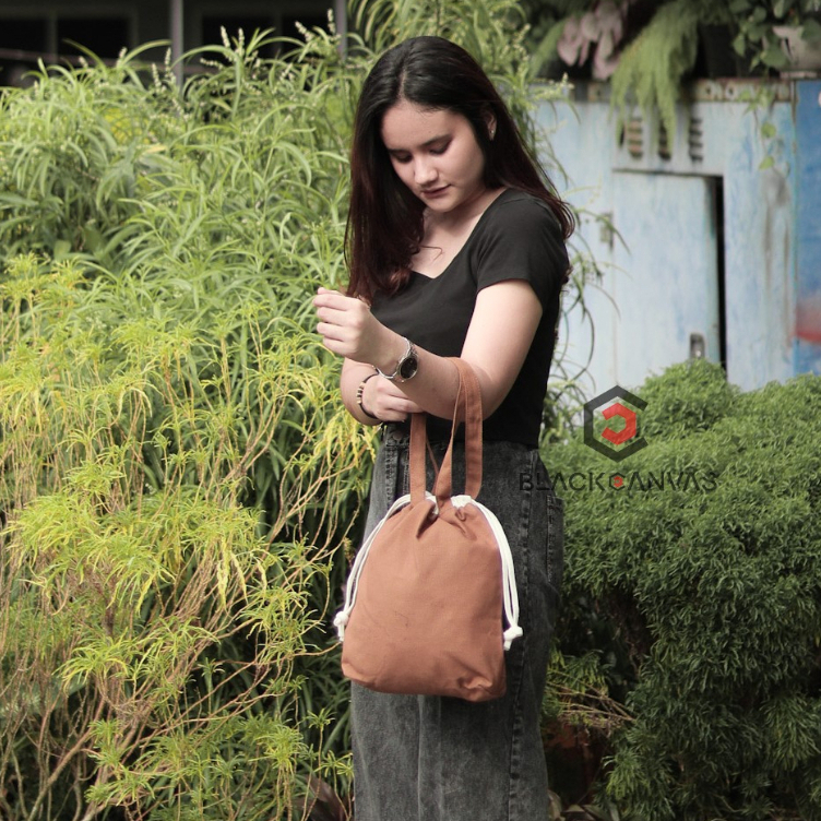 Tote Bag Tali Serut LETISHA.id Canvas Premium 100% Cotton