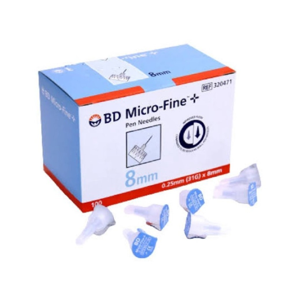 BD Micro Fine 8mm (0.25mm x 31G) Biru Jarum Insulin Pen Needle