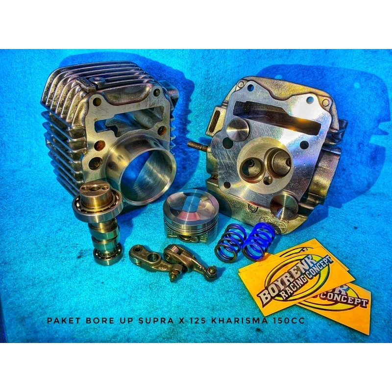 PAKET BORE UP KHARISMA SUPRA X 125||SUPRA X 125 HELM IN KHARISMA HELM IN 150CC-BOYRENK RACING