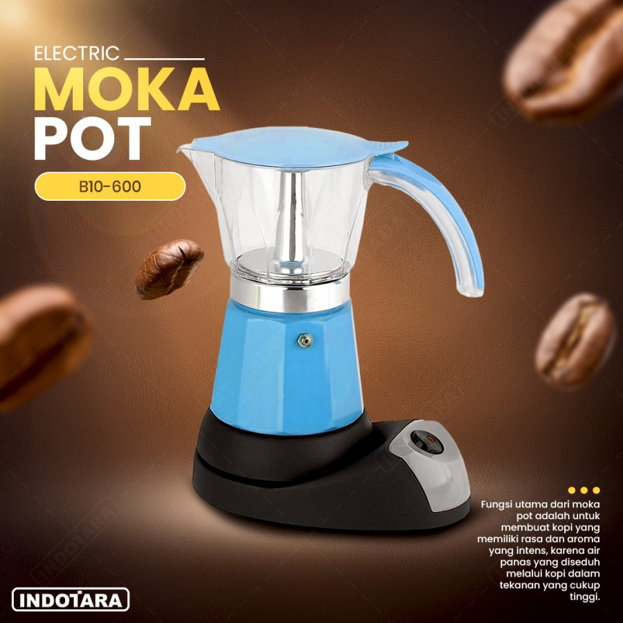 Mokapot Elektrik 5 Cup - Moka Pot Listrik 275ml Mokapot Coffee Maker