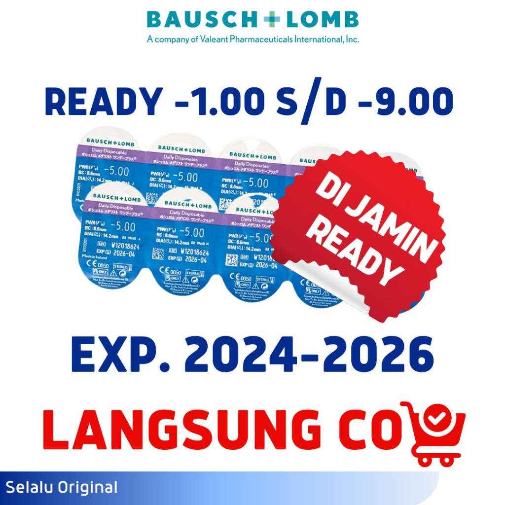 SOFTLENS MINUS CLEAR BENING BAUSCH AND LOMB HARIAN DAY SLDD10