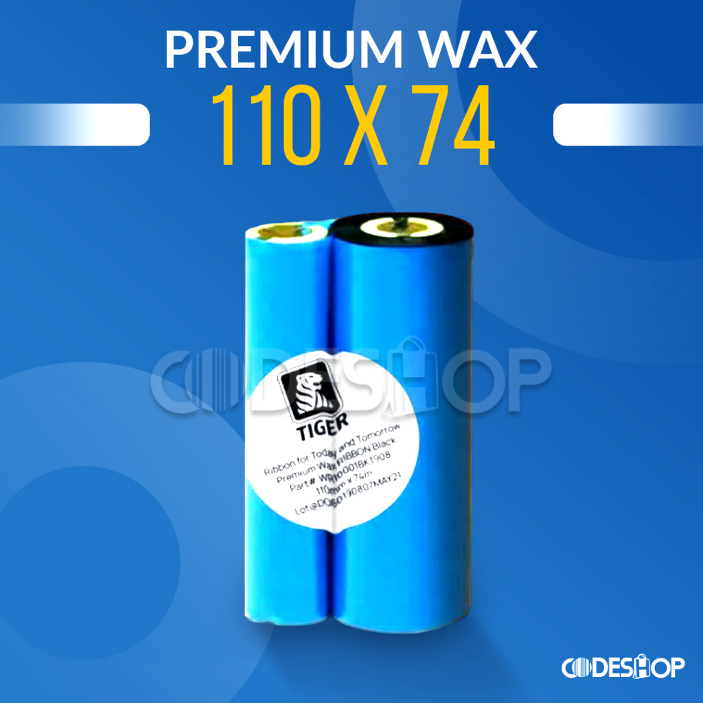 Premium Wax Ribbon Barcode 110x74