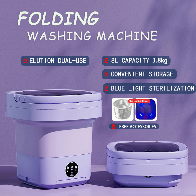 Mesin Cuci Mini Portable Mesin Cuci Lipat Mini Folding Washing Machine Mesin Cuci Kecil KAPASITAS 8L