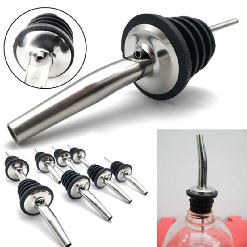 Wine Pourer Bar Cocktail Stainless Steel 2 PCS Alat Penuang Minuman Material Stainless Steel