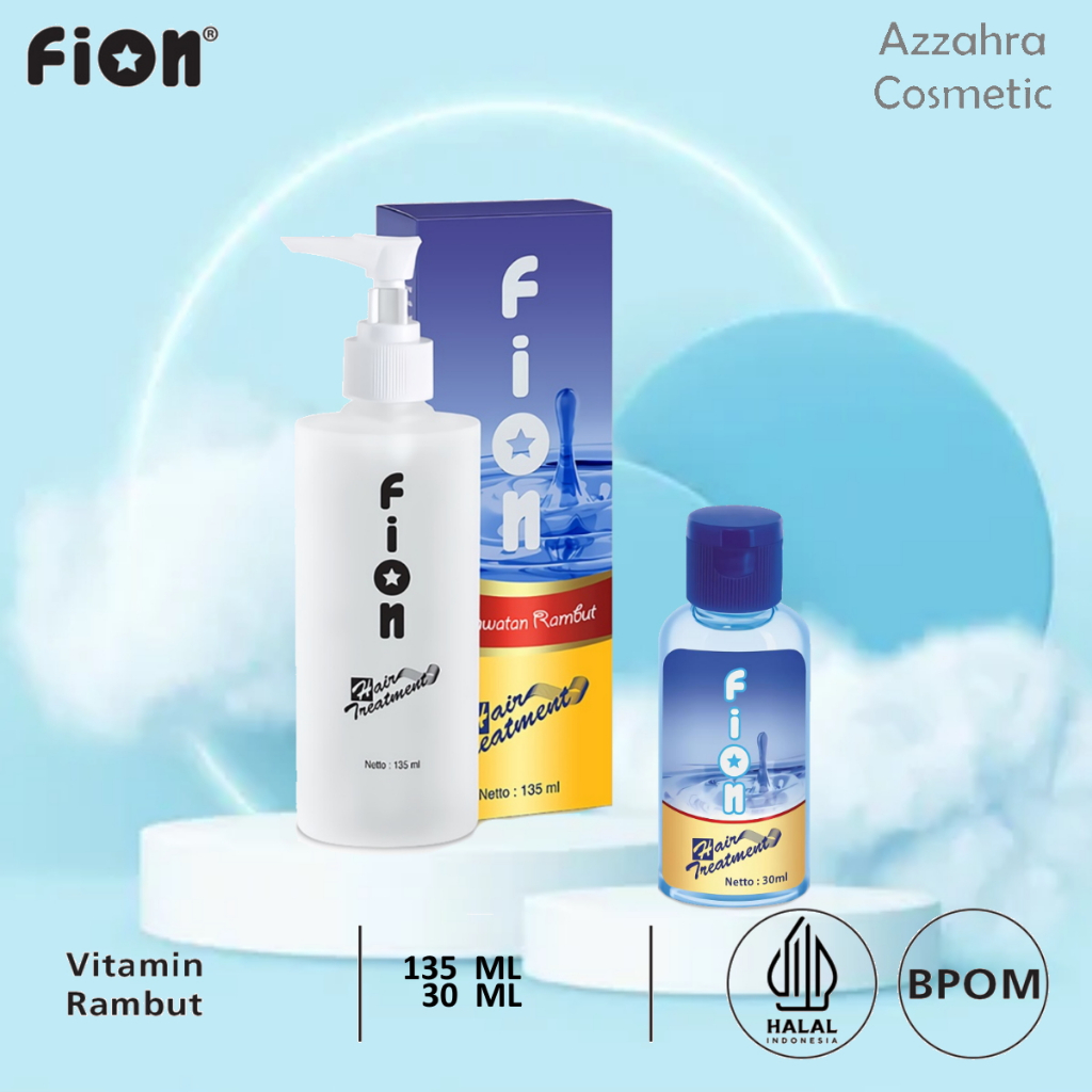 FION Perawatan Rambut 135 ML Hair Treatment Serum Vitamin Halal Pelebat Rambut Original Ori