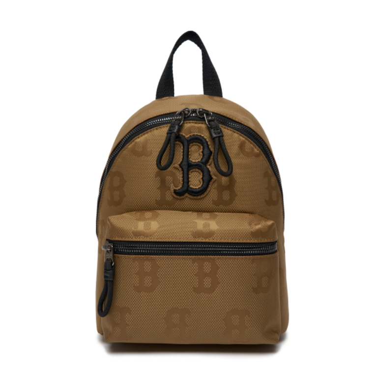 MLB Boston Redsox Monogram Nylon Jacquard Mini Backpack Brown