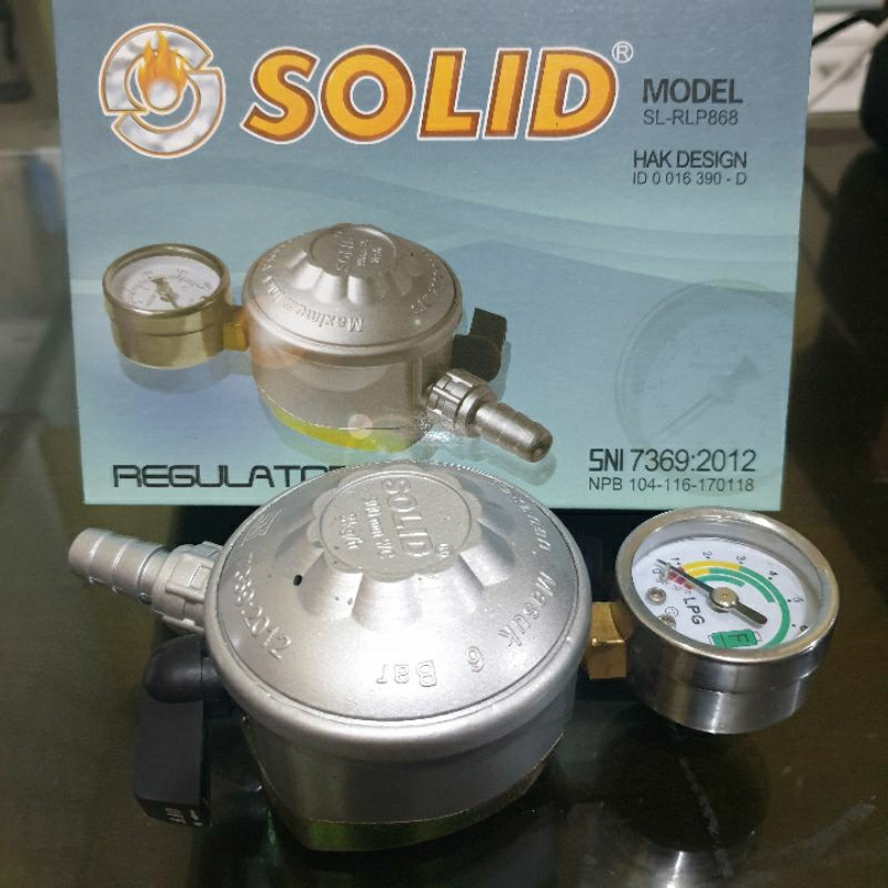 regulator solid anti bocor /kepala gas solid quick on off SL RLP868 meter