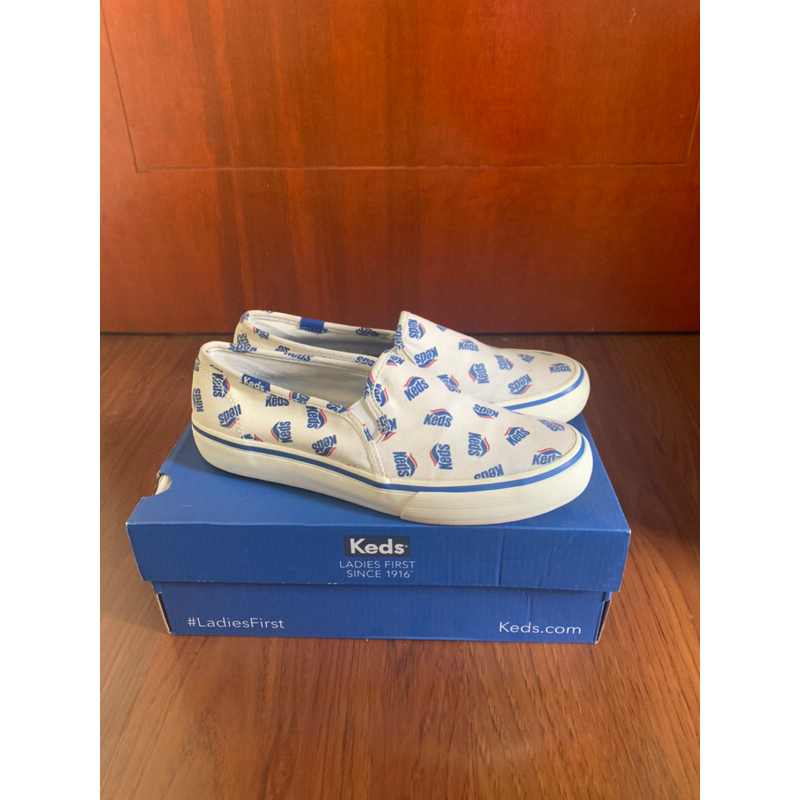 Sneakers Slip On Keds White Blue Original