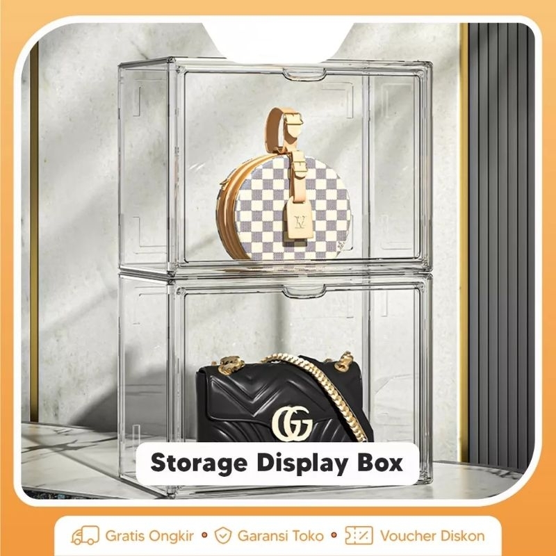 Box Tas Acrylic Akrilik Tempat Tas Bag Display Bag Storage Box - BOX-ACRYTAS