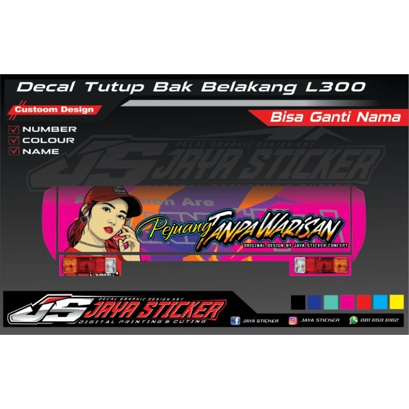 DECAL BAK BELAKANG L300 FUELL