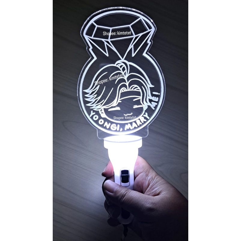 [Sisa 2 pcs - SERIOUS ONLY] AgustD in Jakarta Bbong Lightstick Army Bomb Fanstick Lightstik Marry Me