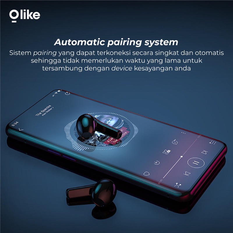 Olike T202 Jelly Pods Wireless Earphones TWS Bluetooth 5.3 Low Latency 40ms - Garansi 1 Tahun